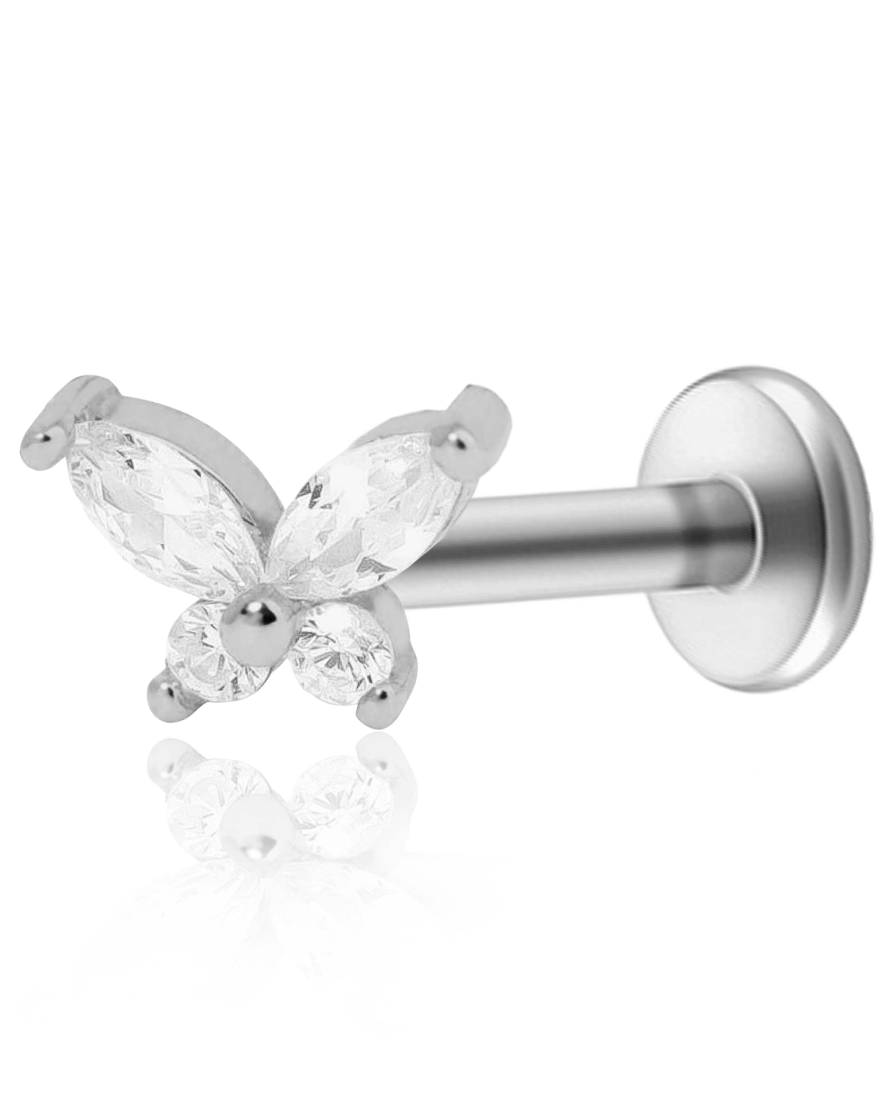 Butterfly Cartilage Stud Earring - Impuria Ear Piercing Jewelry