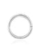 Purity Simple 14K Gold Polished Hinged Hoop Ring Clicker