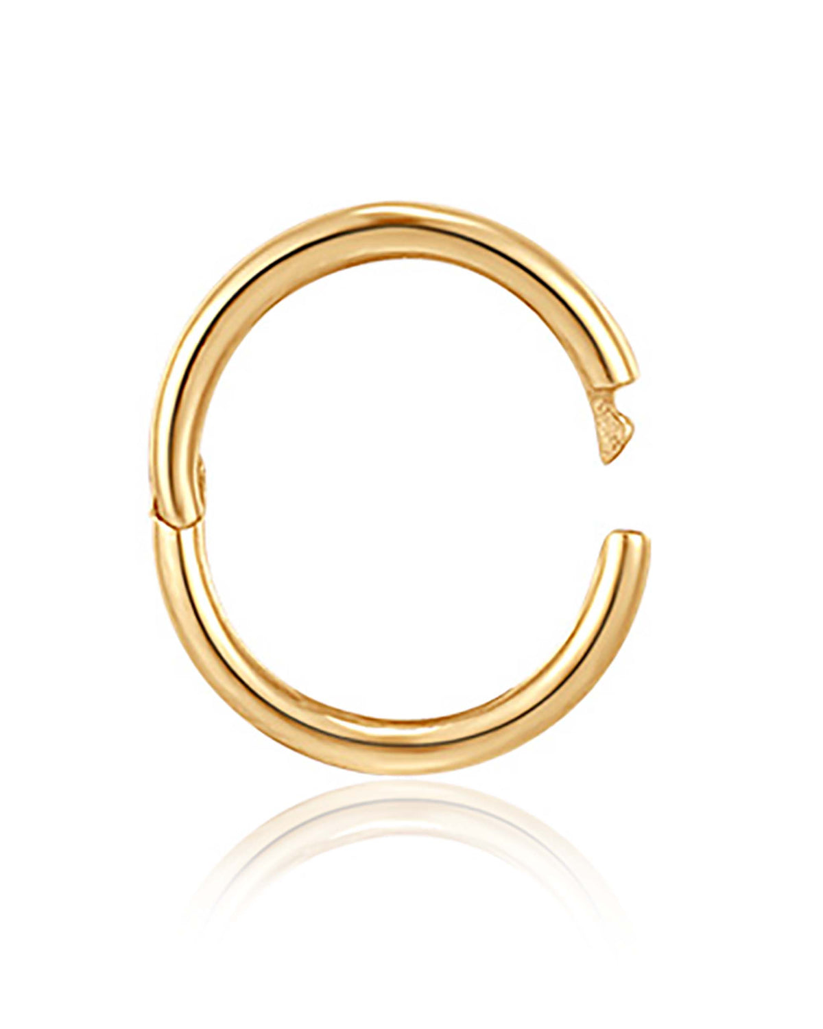 Purity Simple 14K Gold Hoop Clicker
