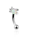 Astra Opal Moon & Stars Ear Piercing Jewelry Curved Barbell