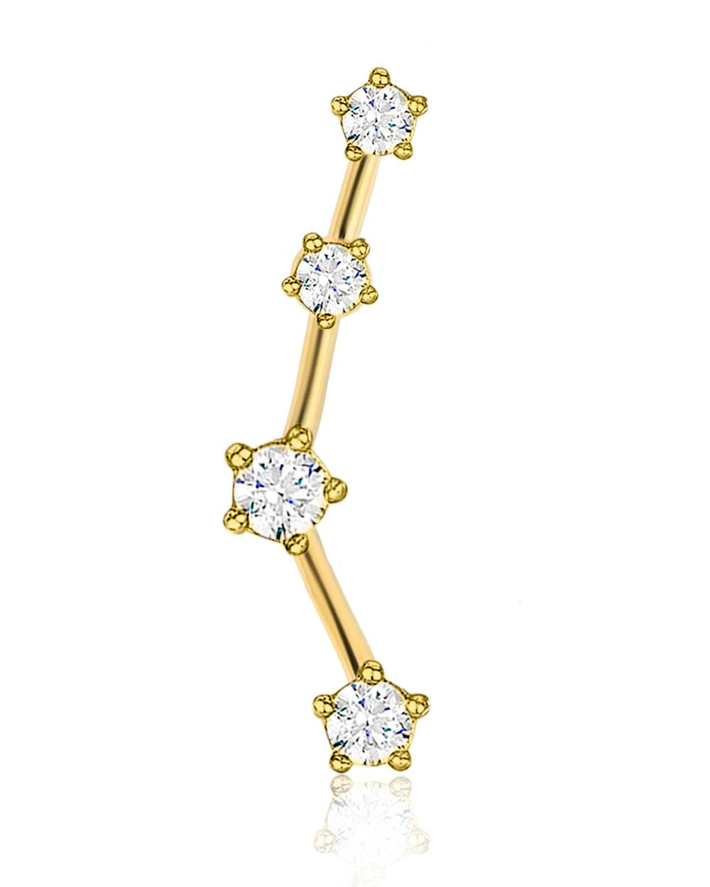 Constellation Zodiac Ear Piercing Jewelry Cartilage Helix Conch Earring Studs - www.Impuria.com