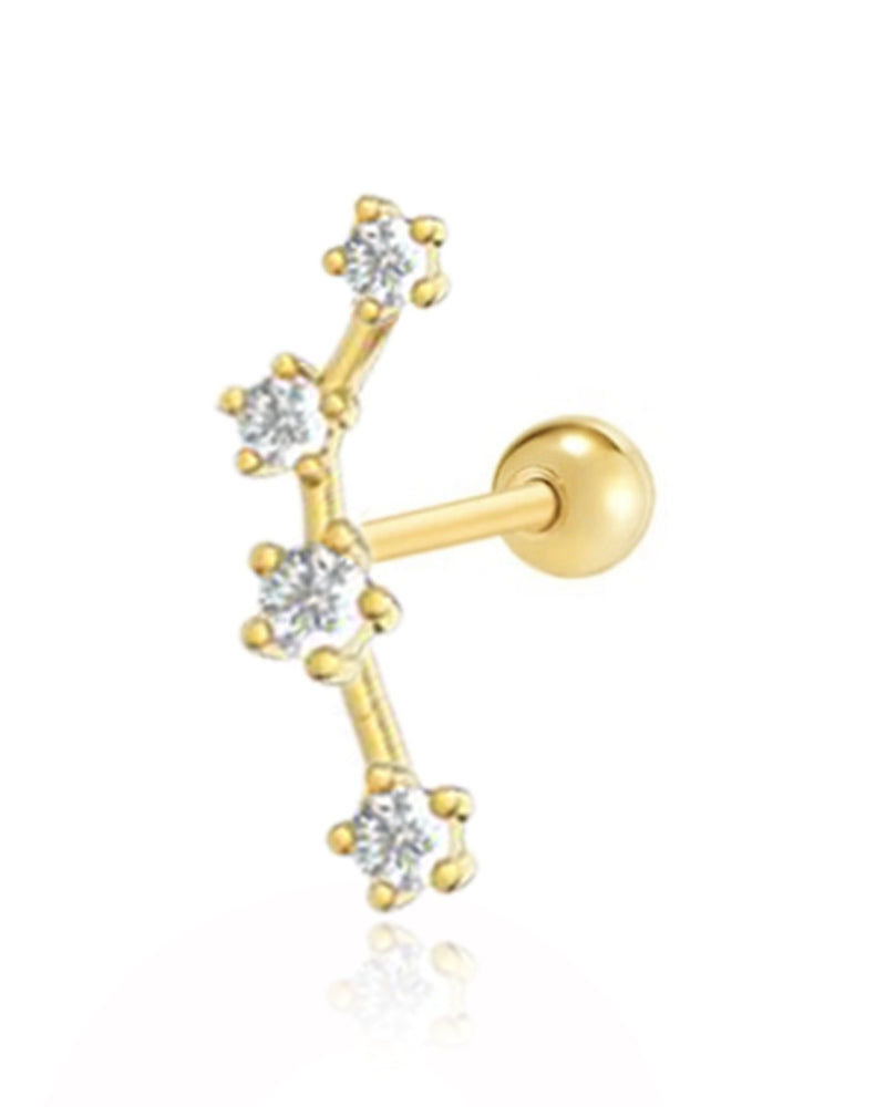 Rhombus Cartilage Earring Stud Helix Ear Piercing Jewelry Jewellery –  Impuria Ear Piercing Jewelry