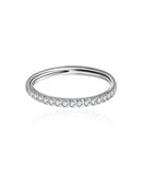 Pretty Crystal Ear Piercing Ring Hoop for Cartilage Helix Rook Tragus in Rose Gold, Gold, Silver - www.Impuria.com