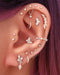 Cute Multiple Ear Piercing Curation Ideas Silver Cartilage Earrings - www.Impuriacom