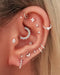 Classy Multiple Ear Piercing Jewelry Ideas Daith Ring Segment Hoop  - www.Impuria.com 