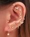 Cute Multiple Butterfly Ear Piercing Ideas - Crystal Pave Cartilage Helix Tragus Conch Lobe - ideias de piercing na orelha - www.Impuria.com