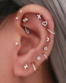 Helix Earring Stud Pretty Ear Piercing Ideas for Women - www.Impuria.com