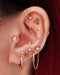 Small Spike Huggie Hoop Earrings for Women  Multiple Ear Piercing Curation Ideas - www.Impuria.com