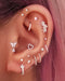 Cartilage Earring Feminine Girly Ear Piercing Ideas for Women - www.Impuria.com