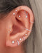 All Around Cartilage Earrings Ear Piercing Ideas for Women - www.Impuria.com