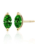 Esmeralda Emerald Marquise Crystal Earring Stud Set