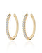 Simple Pave Crystal Conch Cartilage Helix Ear Cuff Earring in Gold - www.Impuria.com