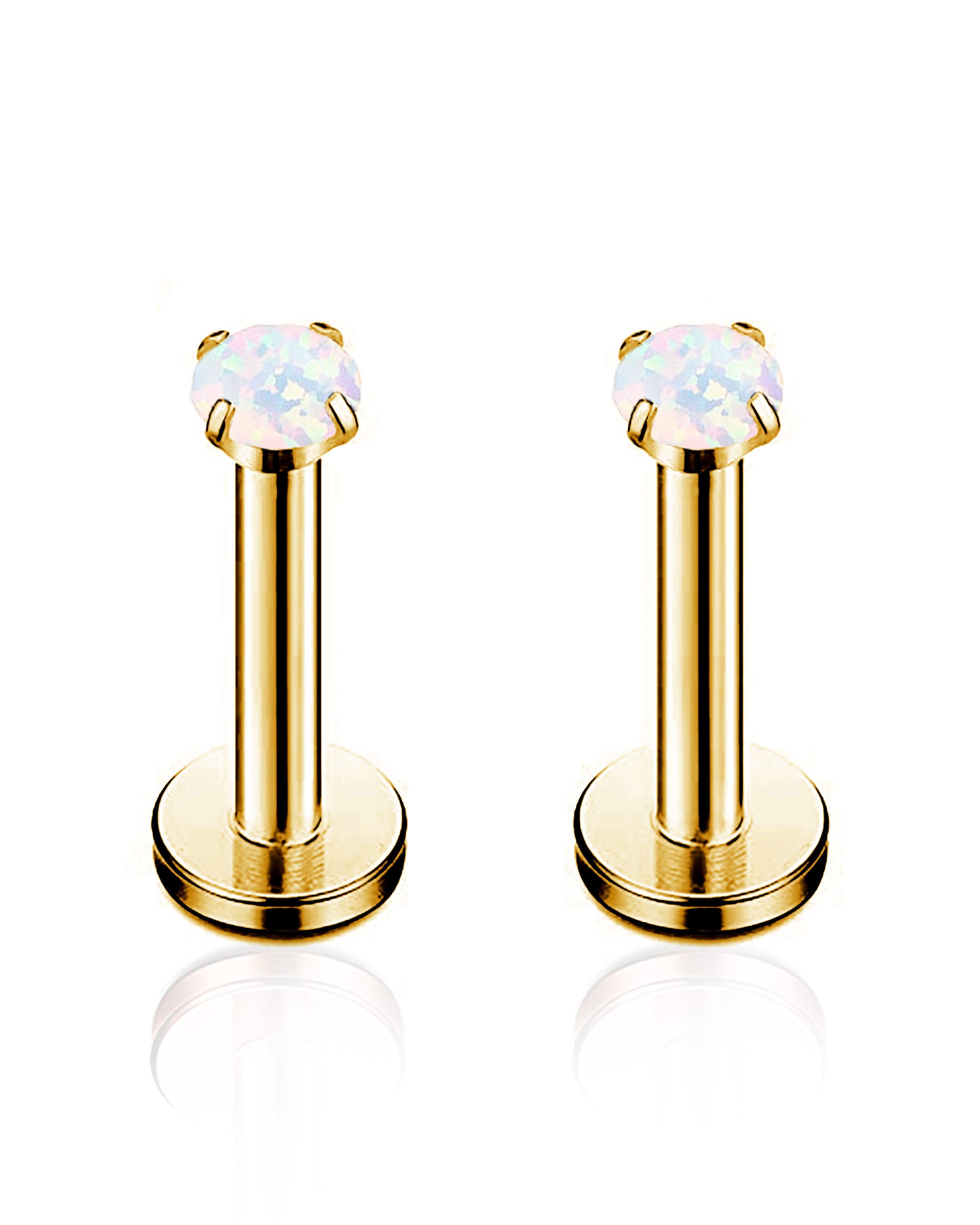 Aura Opal Flat Back Stud