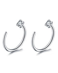 Simple Minimalist Round Hoop Earrings - Cute Ear Piercing Jewelry Ideas in Gold, Silver or Rose Gold - www.Impuria.com