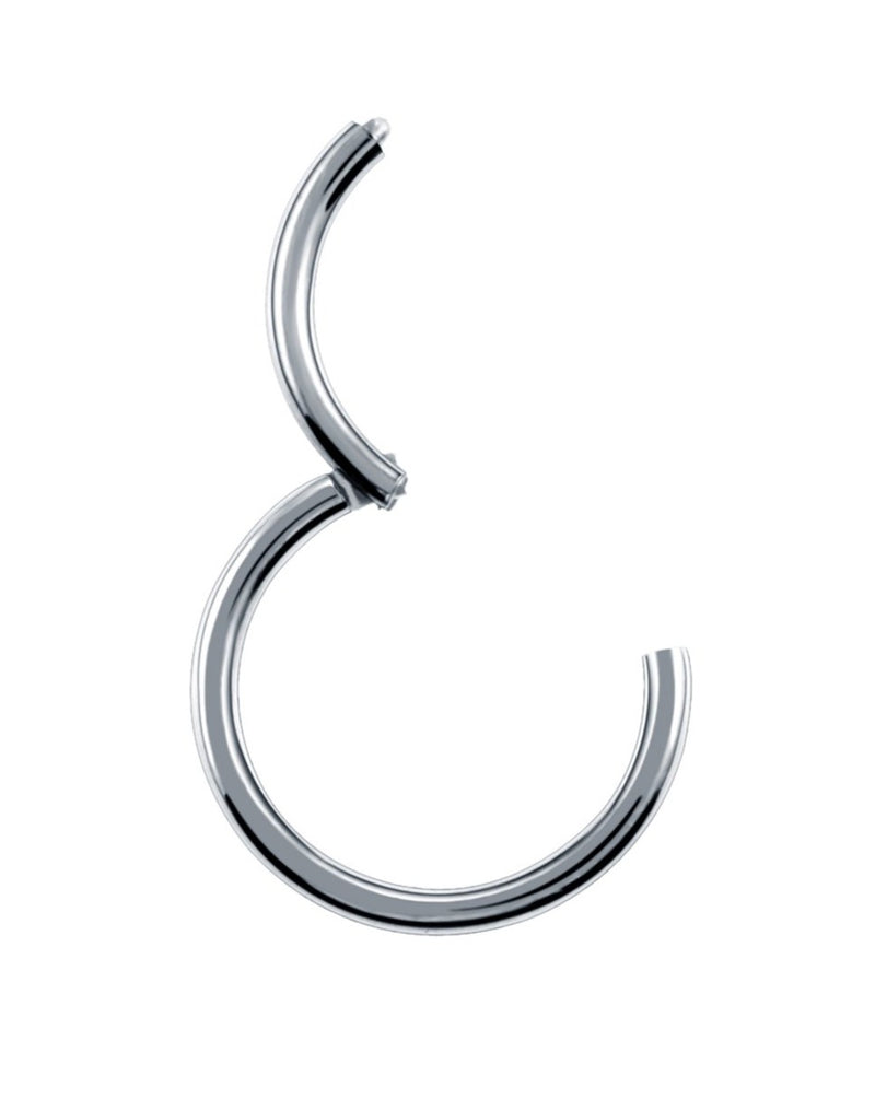 minimalist thin hoop ring clicker set for ear and nose piercings - www.impuria.com