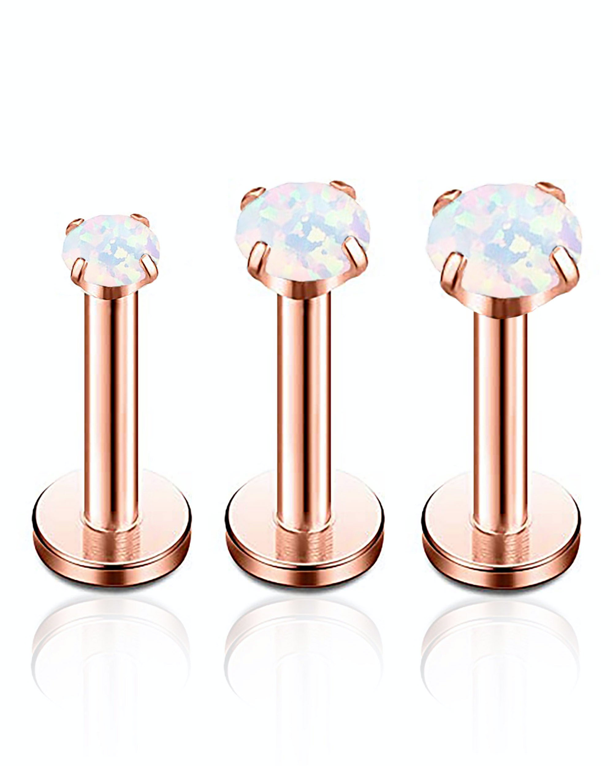 Aura Opal Flat Back Stud