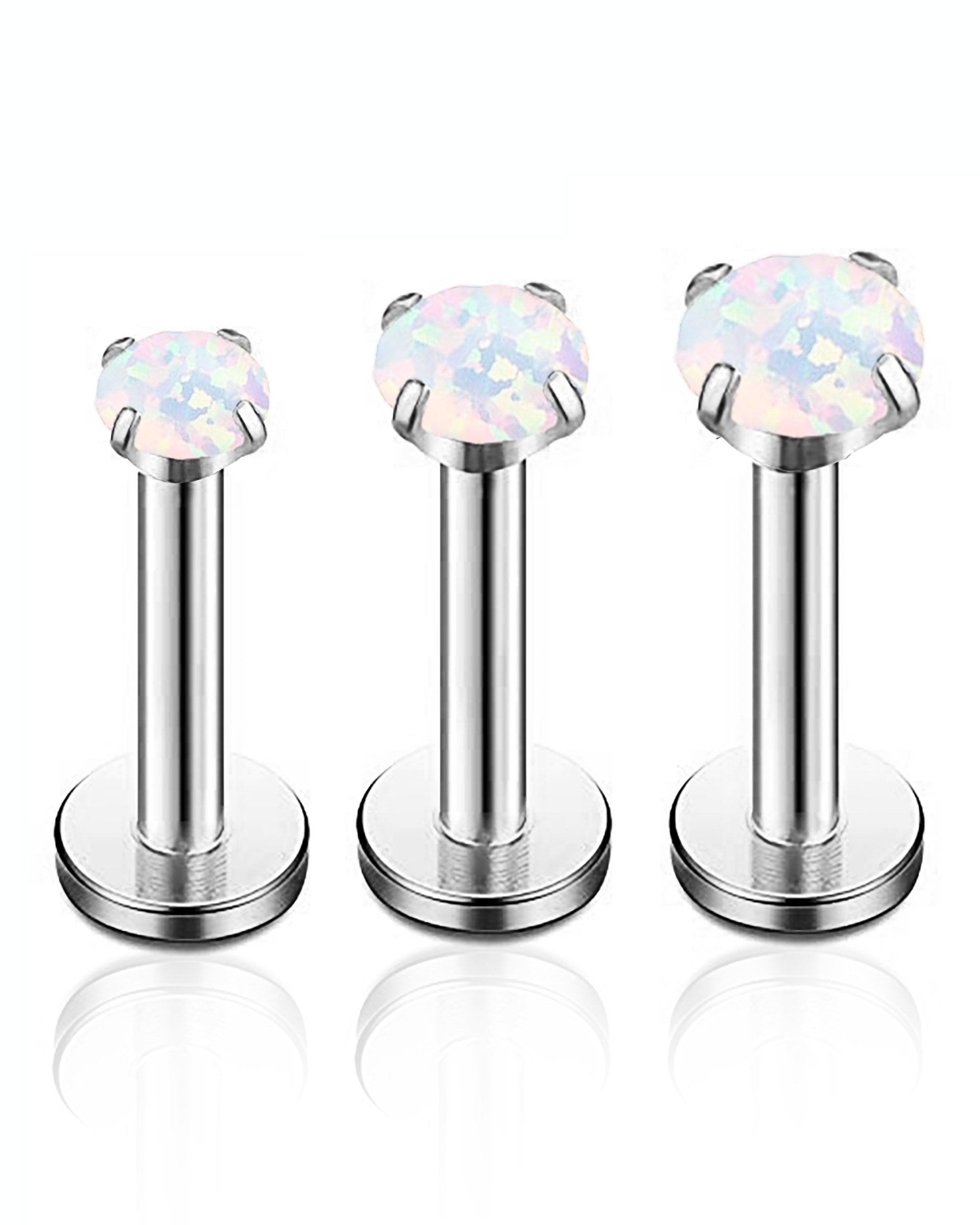 Aura Opal Flat Back Stud