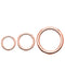 Rose Gold Cartilage Ring Hoop Clicker Earring 16G 8mm 316L Surgical Stainless Steel - www.Impuria.com 