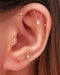 Cartilage Earring Stud Simple Cute Minimalist Ear Curation Piercing Jewelry - Ideas para perforar la oreja - www.Impuria.com
